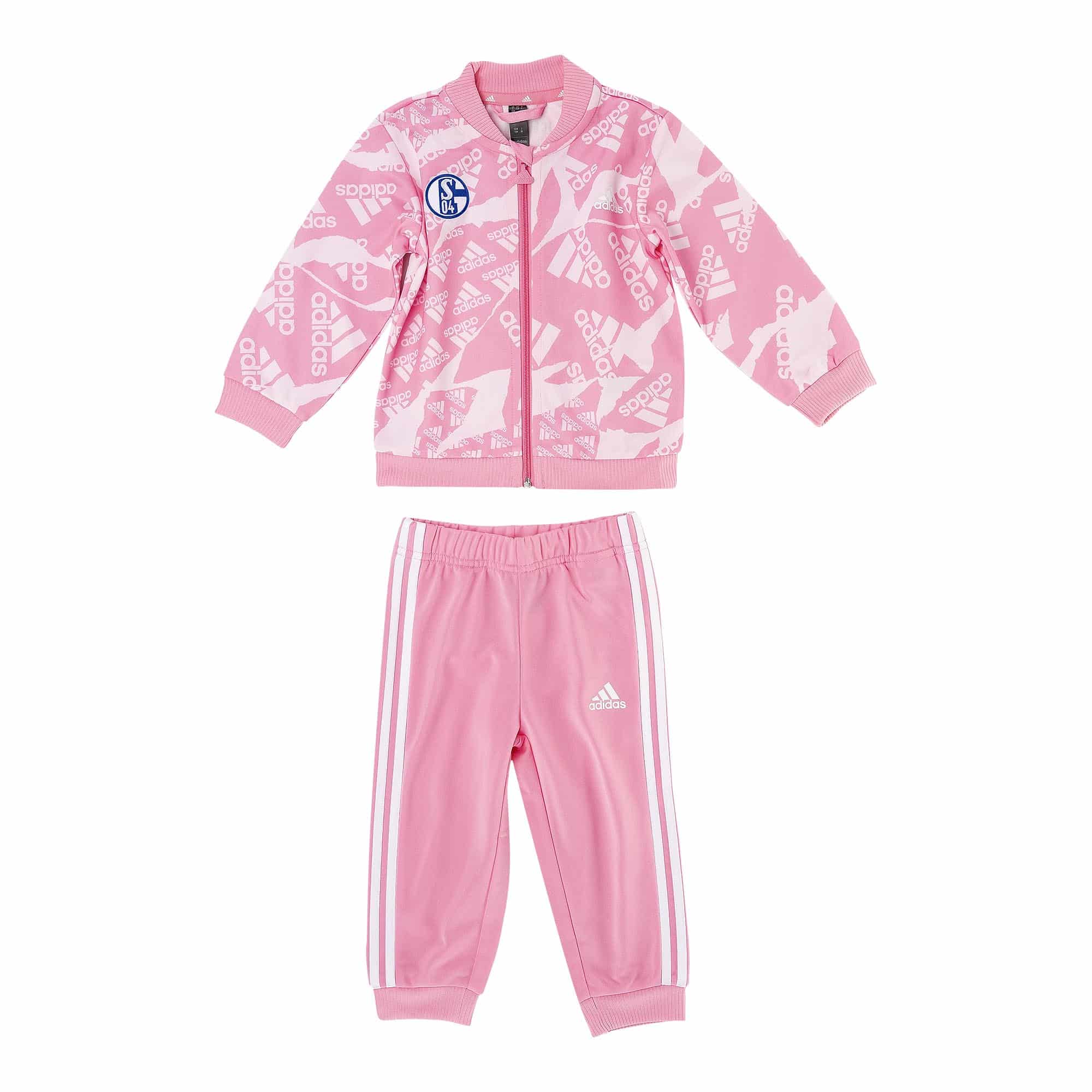 adidas jogging suit baby pink FC Schalke 04 Fanshop