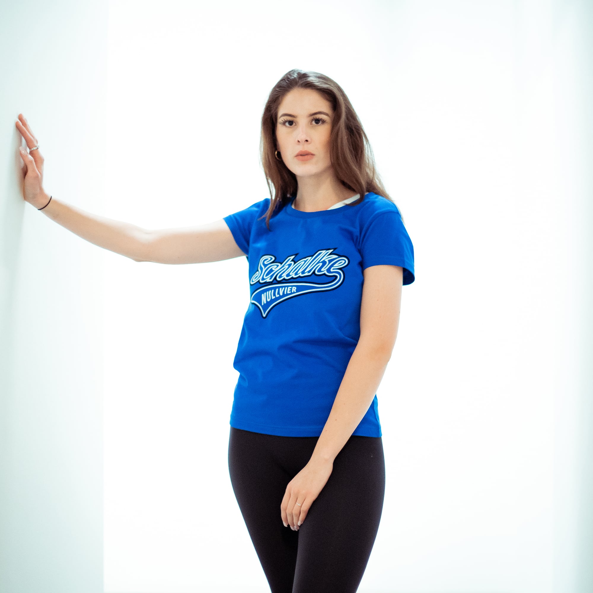 T-Shirt Damen Schalke blau