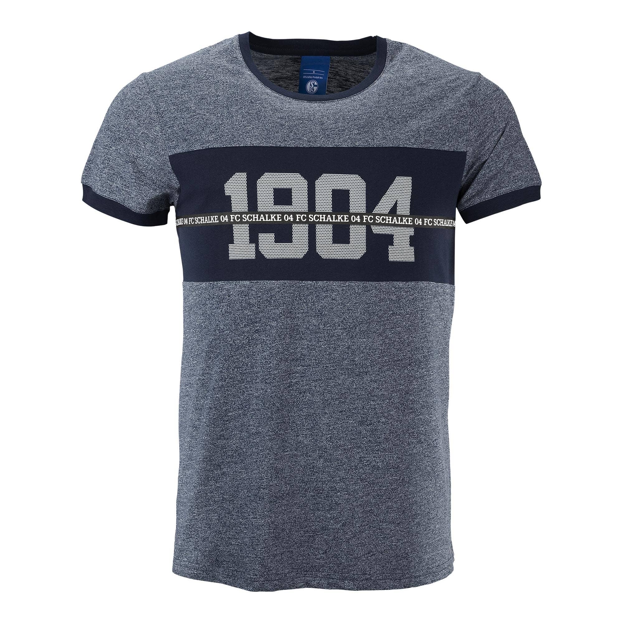 T-Shirt 1904 navy meliert