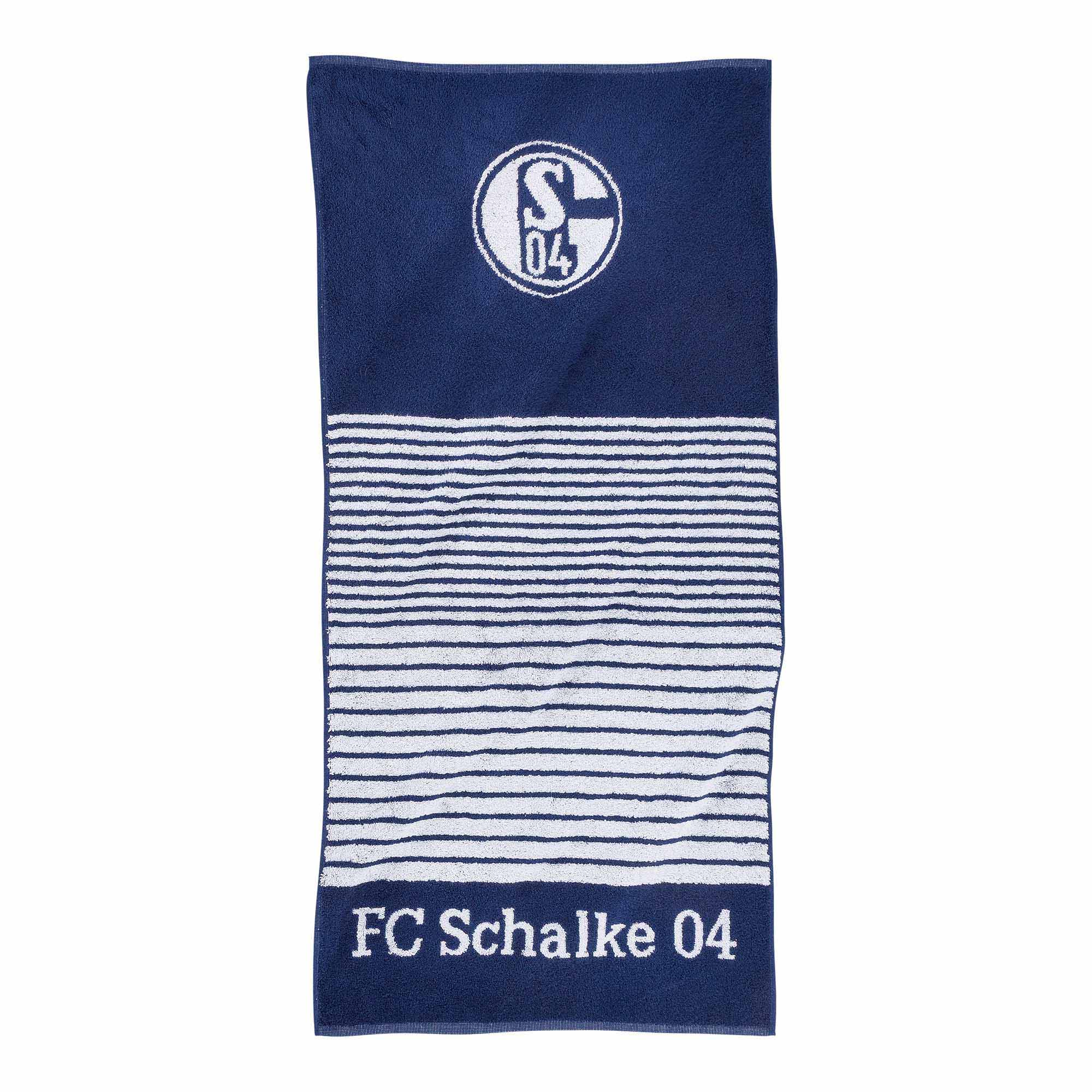 Handtuch Streifen Schalke 04