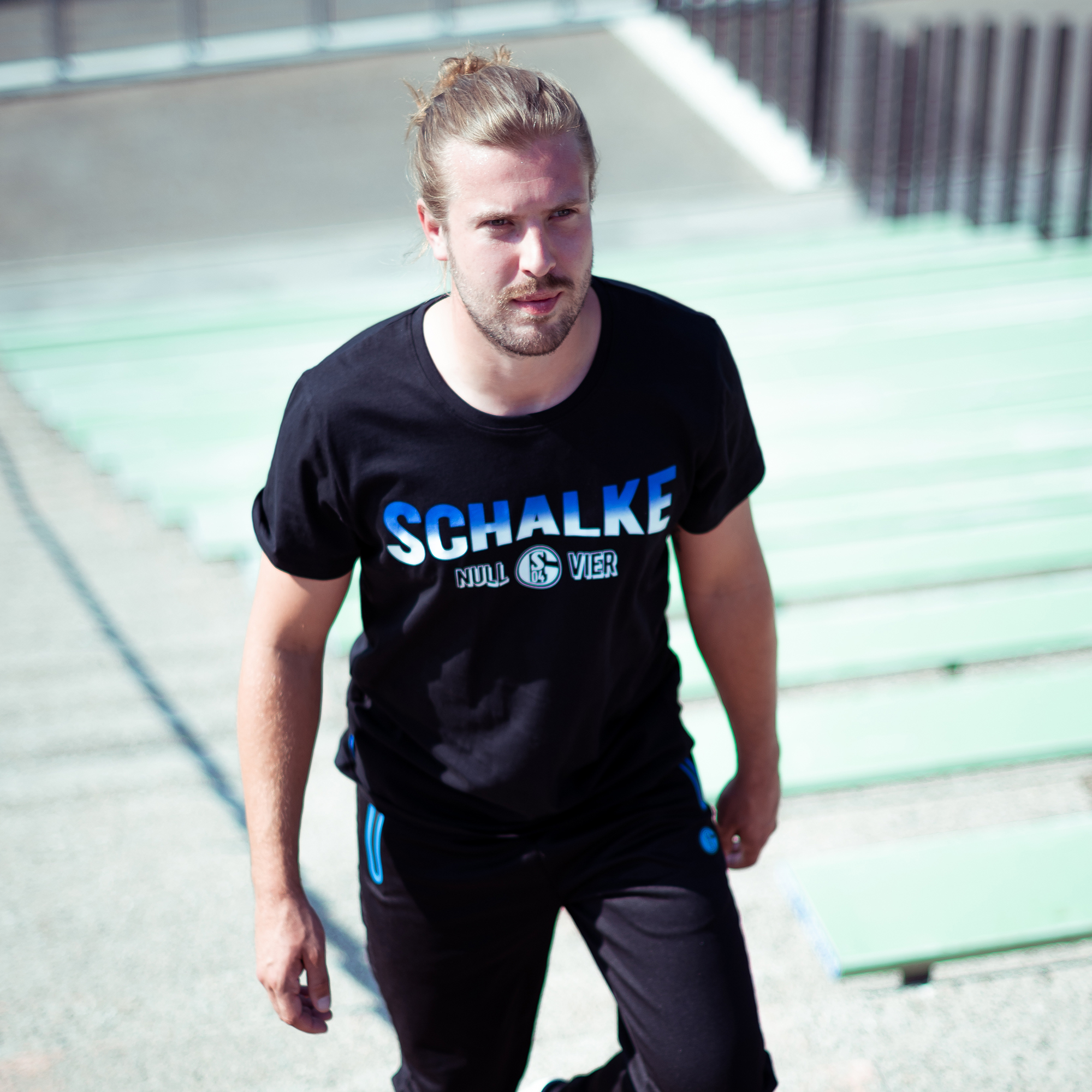 T-Shirt Schalke Farbverlauf