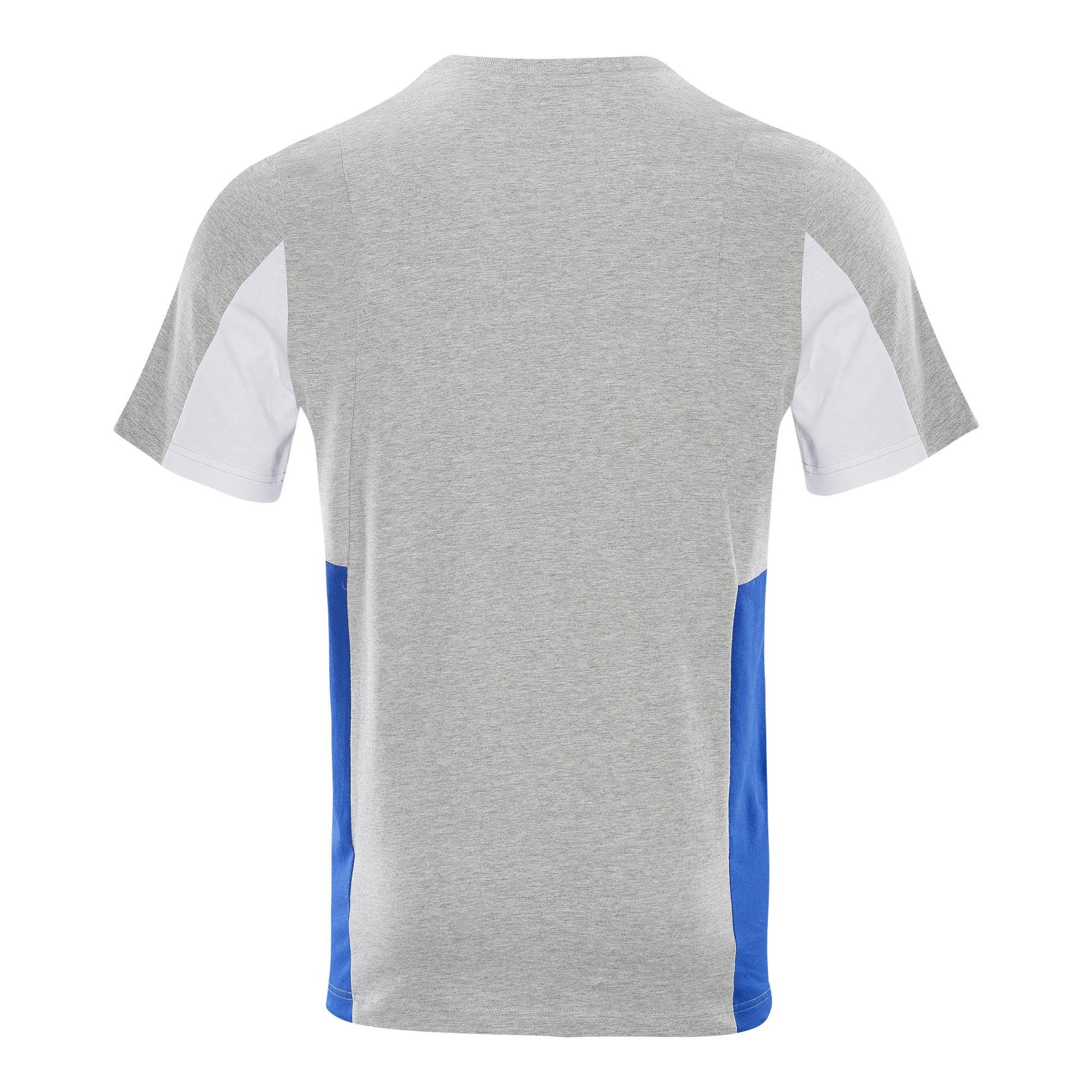 T-Shirt adidas colorblock grau