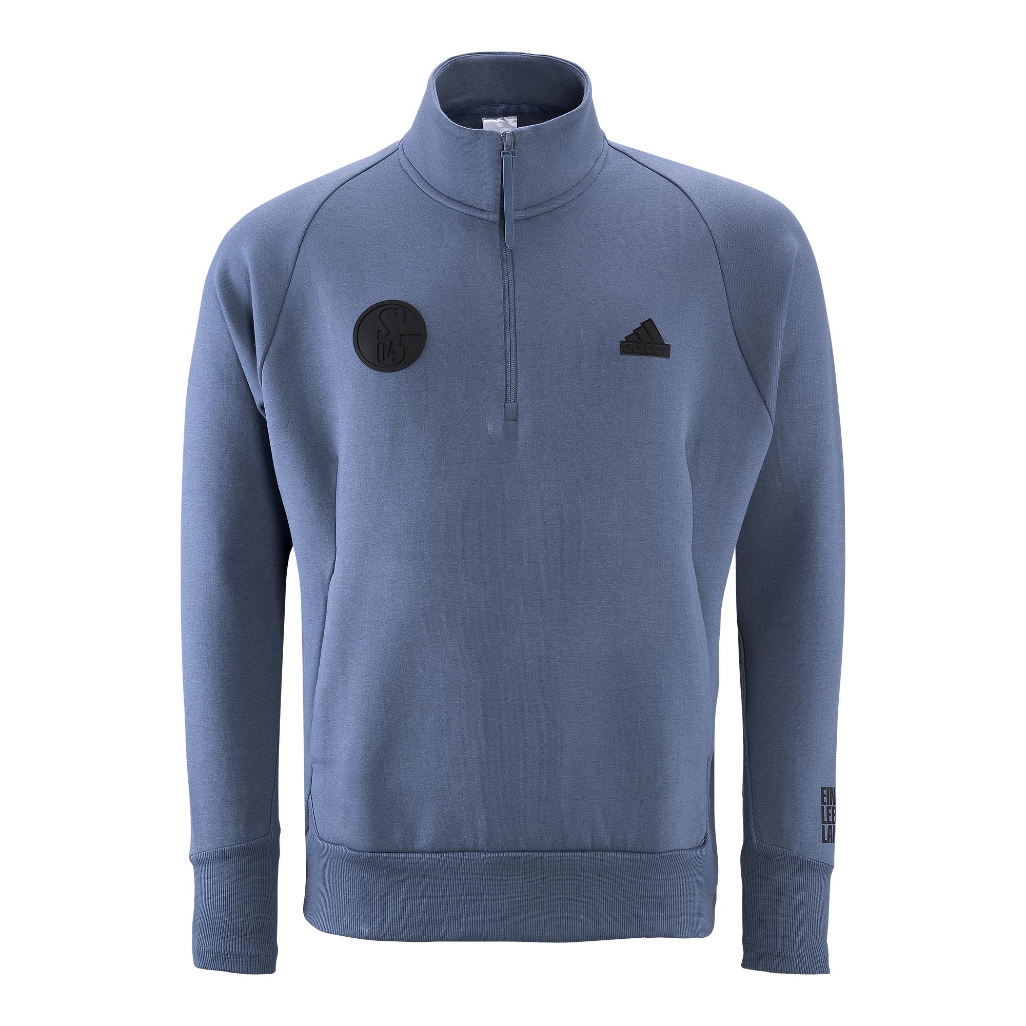 adidas half zip sweatshirt Z.N.E. blue FC Schalke 04 Fanshop