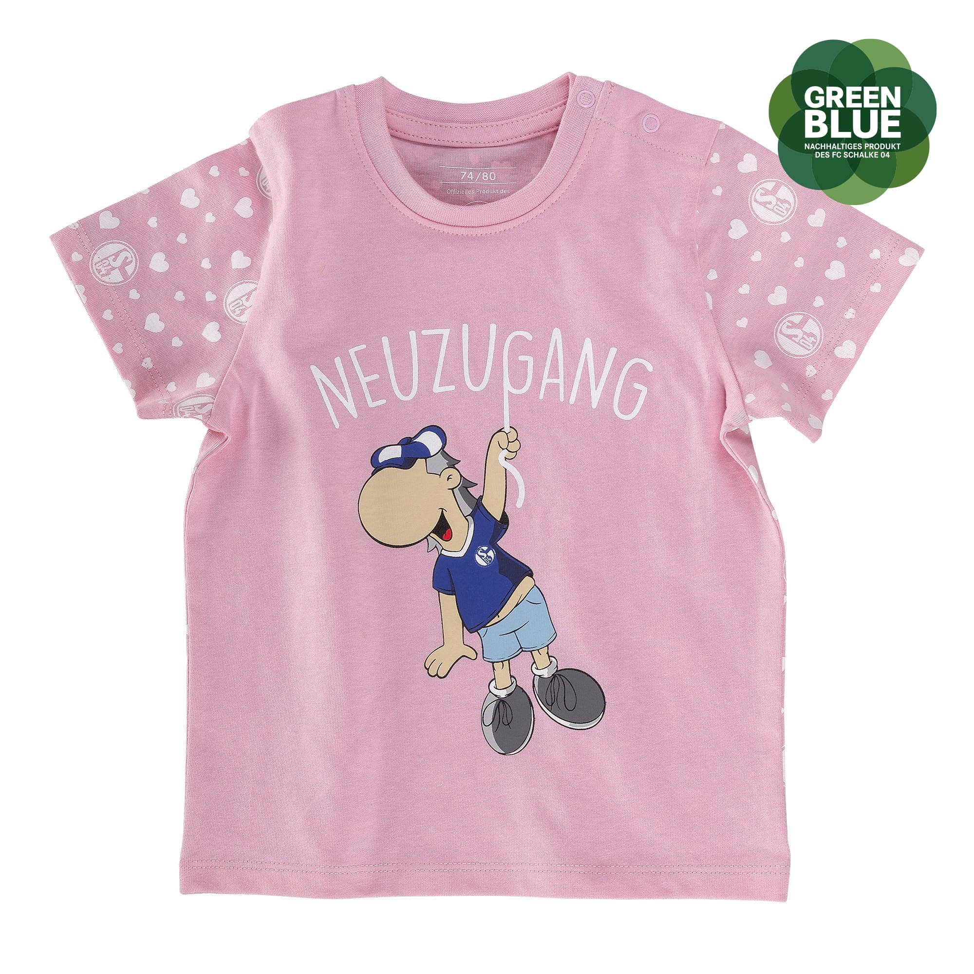 Baby T-Shirt rosé Herzchen