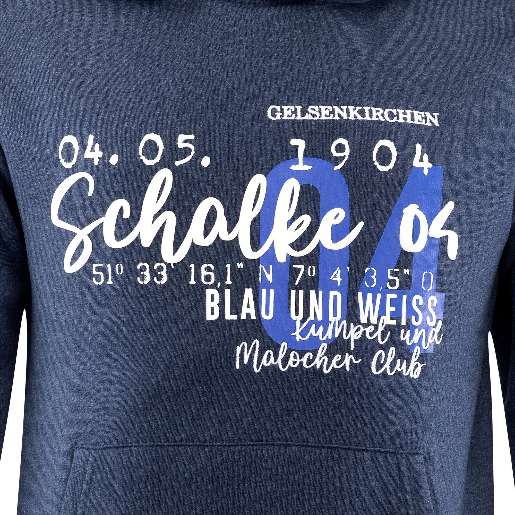 Kapuzen-Sweat Schalke navy