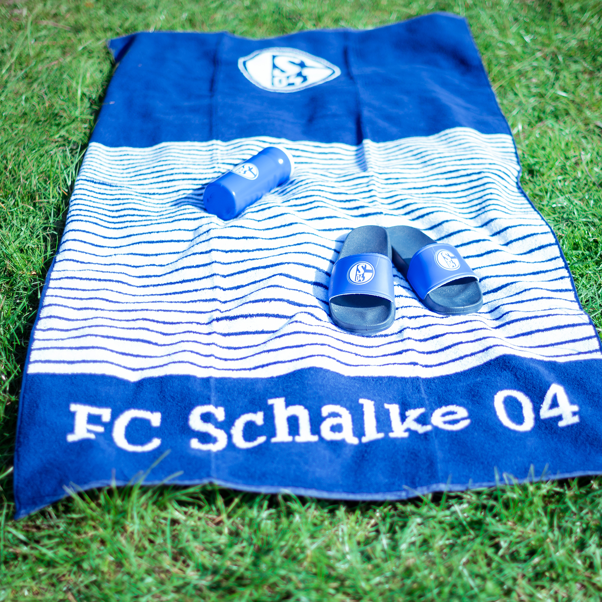 Badetuch Streifen Schalke 04