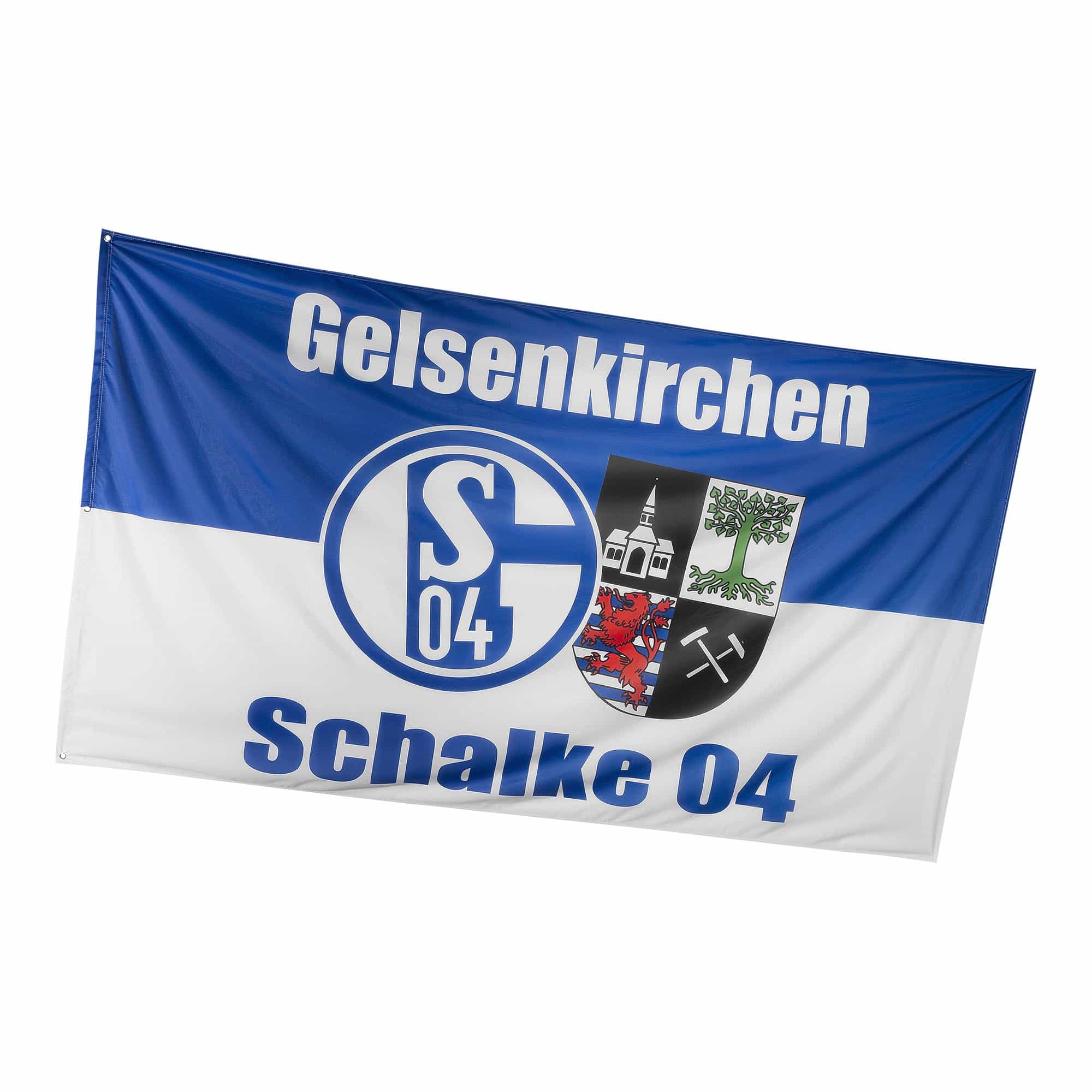 Hissfahne GE-Schalke recycelt 