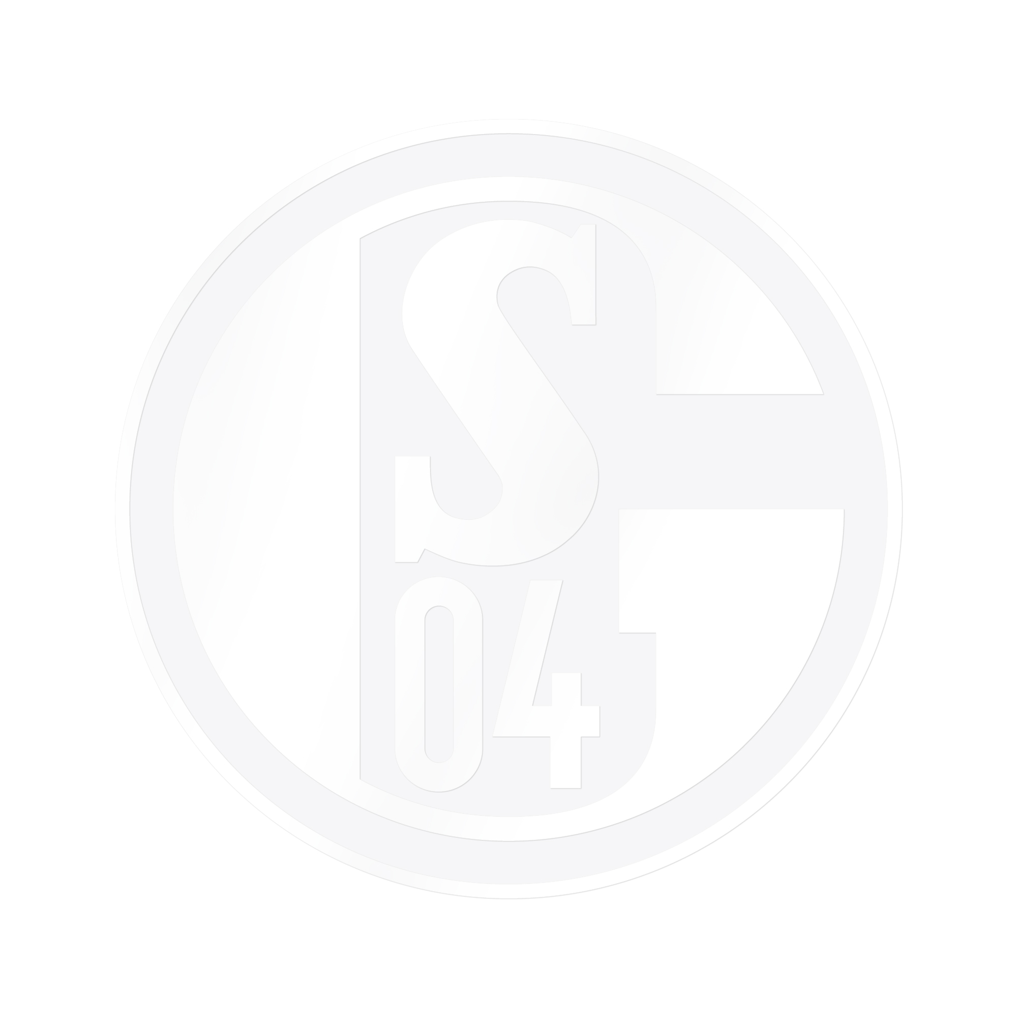 Aufkleber Weiss FC Schalke 04