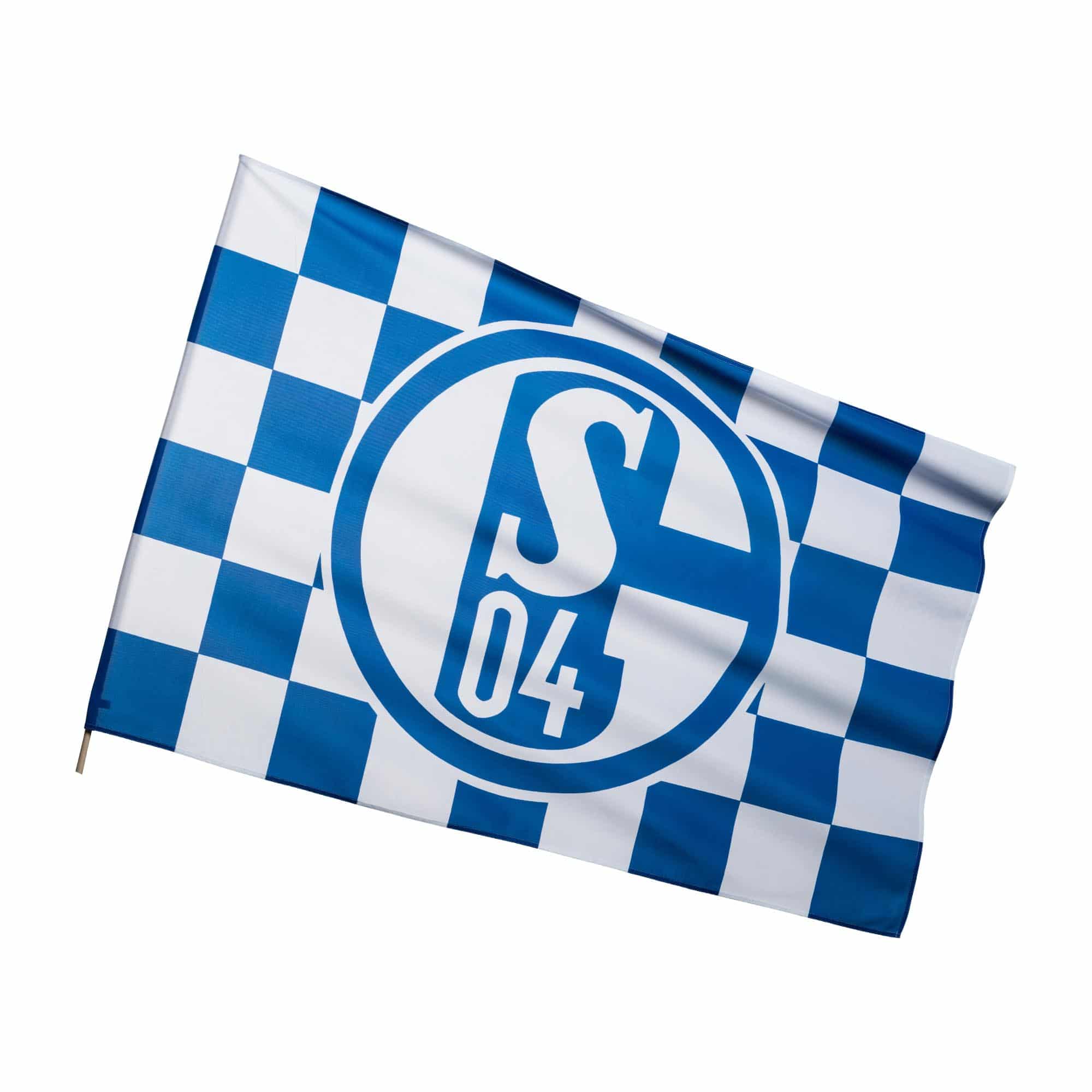 Schwenkfahne Karo Schalke 04